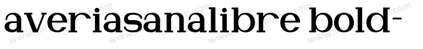 averiasanalibre bold字体转换